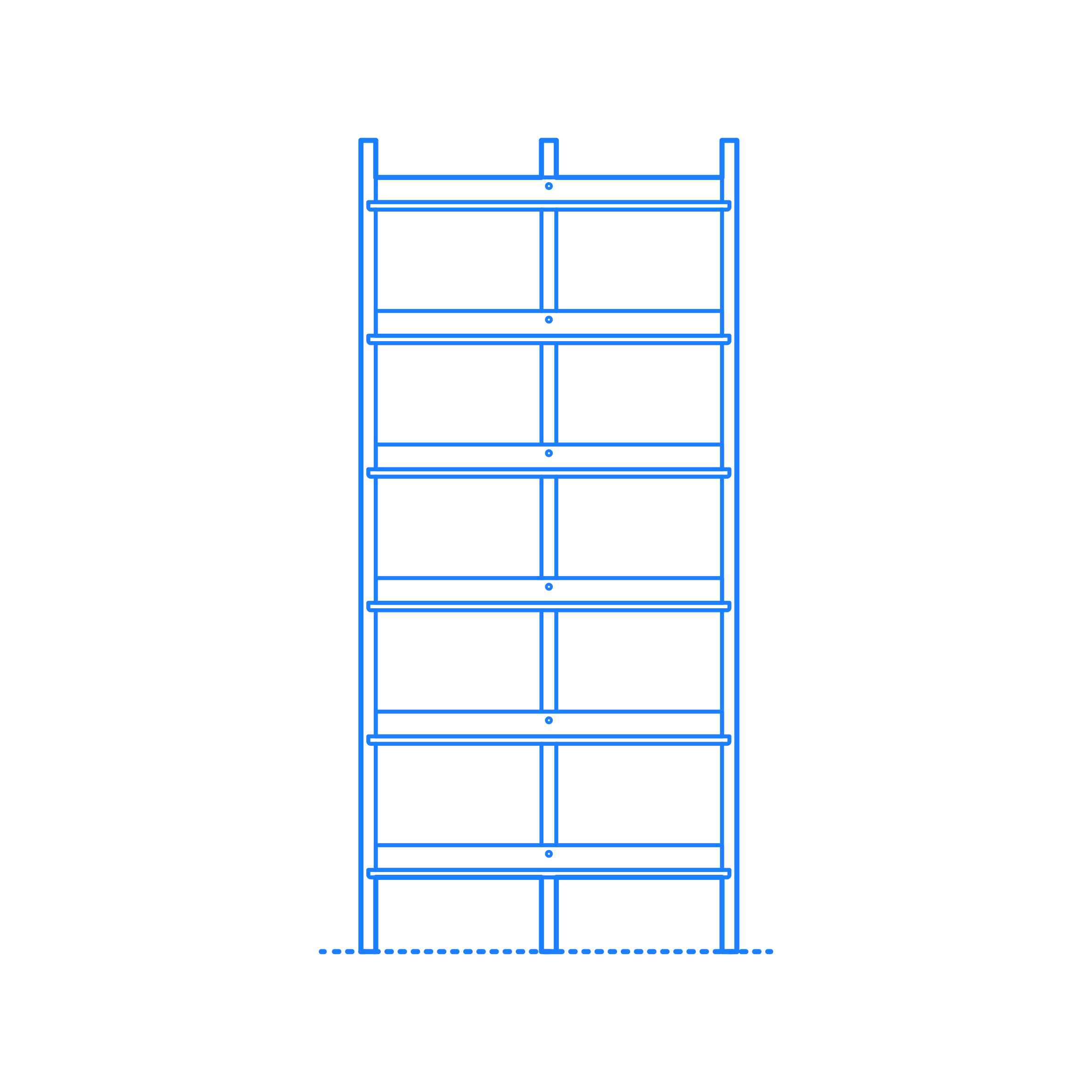 Furniture Bookcases Browser Bookcase Tall Editable Svg Line Art Free Vectors